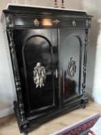 antieke willem 3 kast zwart politoer, Ophalen