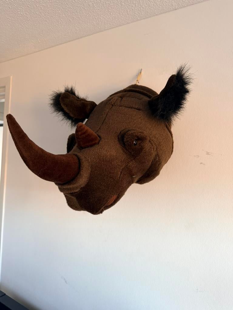 Wanddecoratie Wild en Soft Neushoorn, Ophalen of Verzenden, Zo goed als nieuw