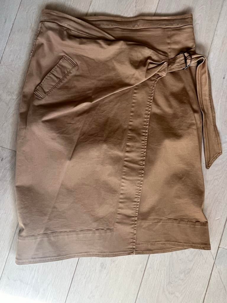 Purdey overslagrok maat 42, Beige, Maat 42/44 (L), Ophalen of Verzenden, Zo goed als nieuw