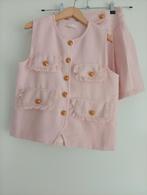 Setje gilet + rokje zacht roze maat 14 (164), Meisje, Ophalen of Verzenden, Zo goed als nieuw, Setje