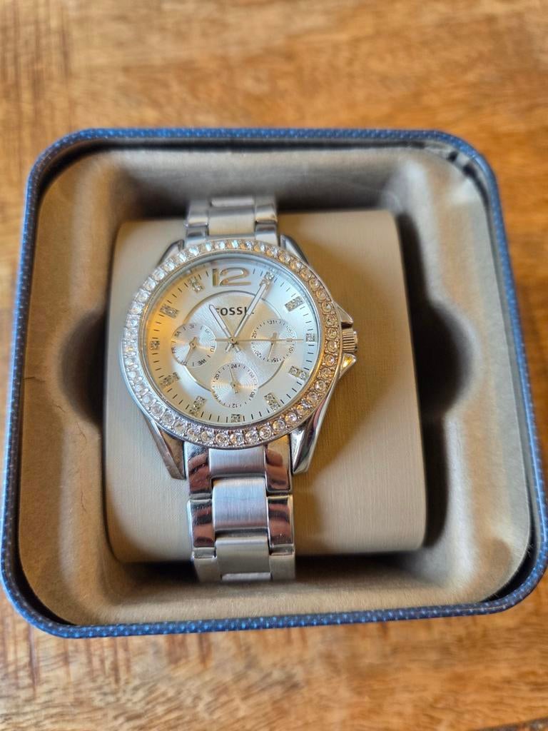 Fossil Horloge, Sieraden, Tassen en Uiterlijk, Horloges | Dames, Staal, Gebruikt, Staal, Fossil