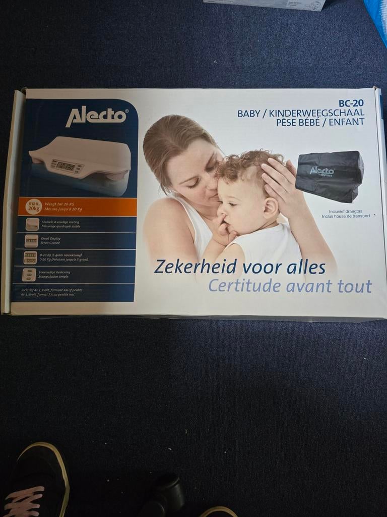 Alecto BC-20 Baby/kinderweegschaal tot 20kg, 1 tot 500 gram, Nieuw, Ophalen of Verzenden, Digitaal