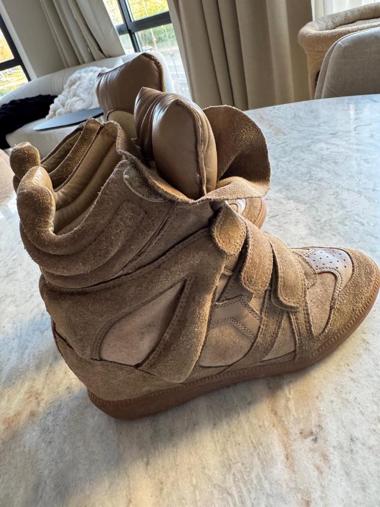 Isabel Marant Bekett sneakers in beige suède, maat 38, Kleding | Dames, Schoenen, Isabel Marant, Verzenden, Beige, Sneakers of Gympen