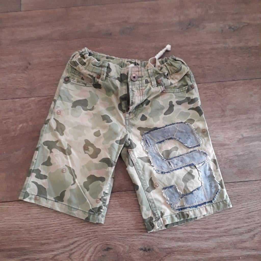 camouflage korte broek mt 122/128, Broek, Scotch Shrunk, Ophalen of Verzenden, Zo goed als nieuw
