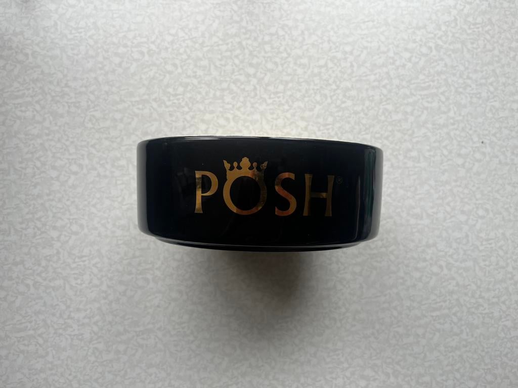 POSH drink/eetbak, zwart met goude letters., Dieren en Toebehoren, Ophalen, Zo goed als nieuw