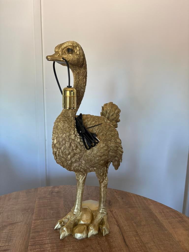 Nieuwe grote struisvogel lamp, Ophalen, Zo goed als nieuw