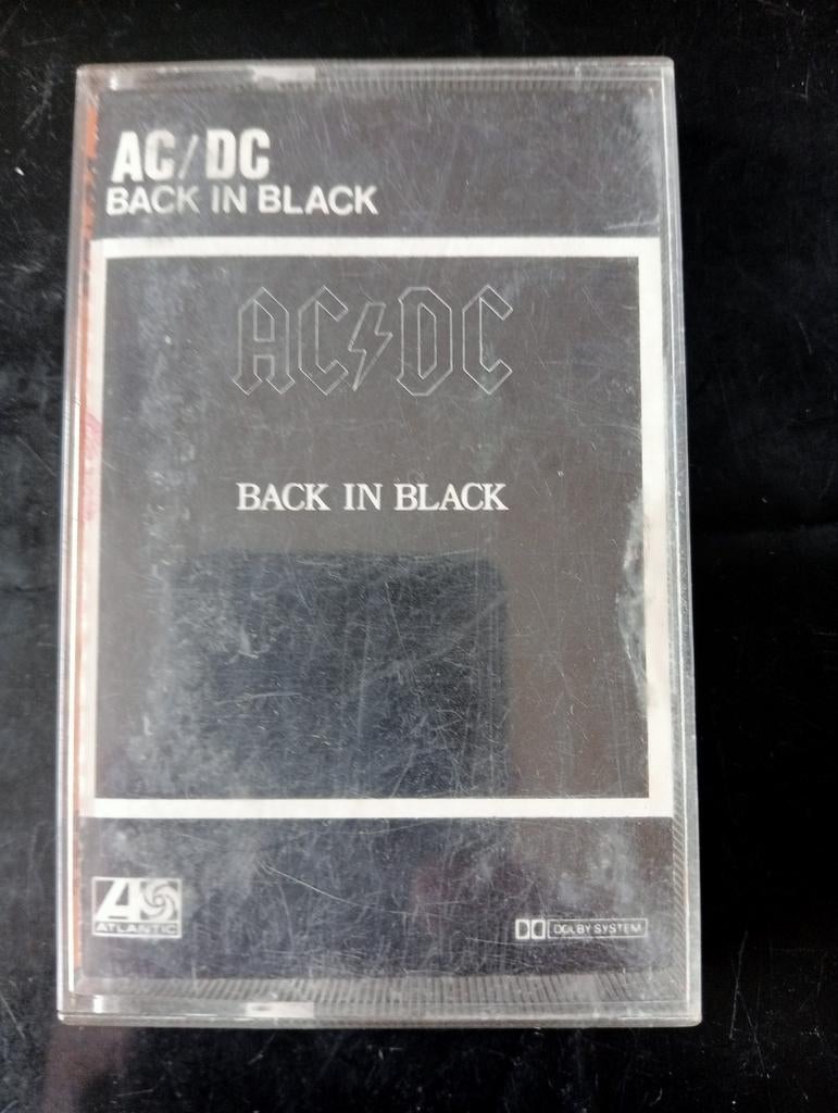 AC/DC - Back in Black cassettebandje, Gebruikt, 1 bandje, Ophalen of Verzenden, Origineel