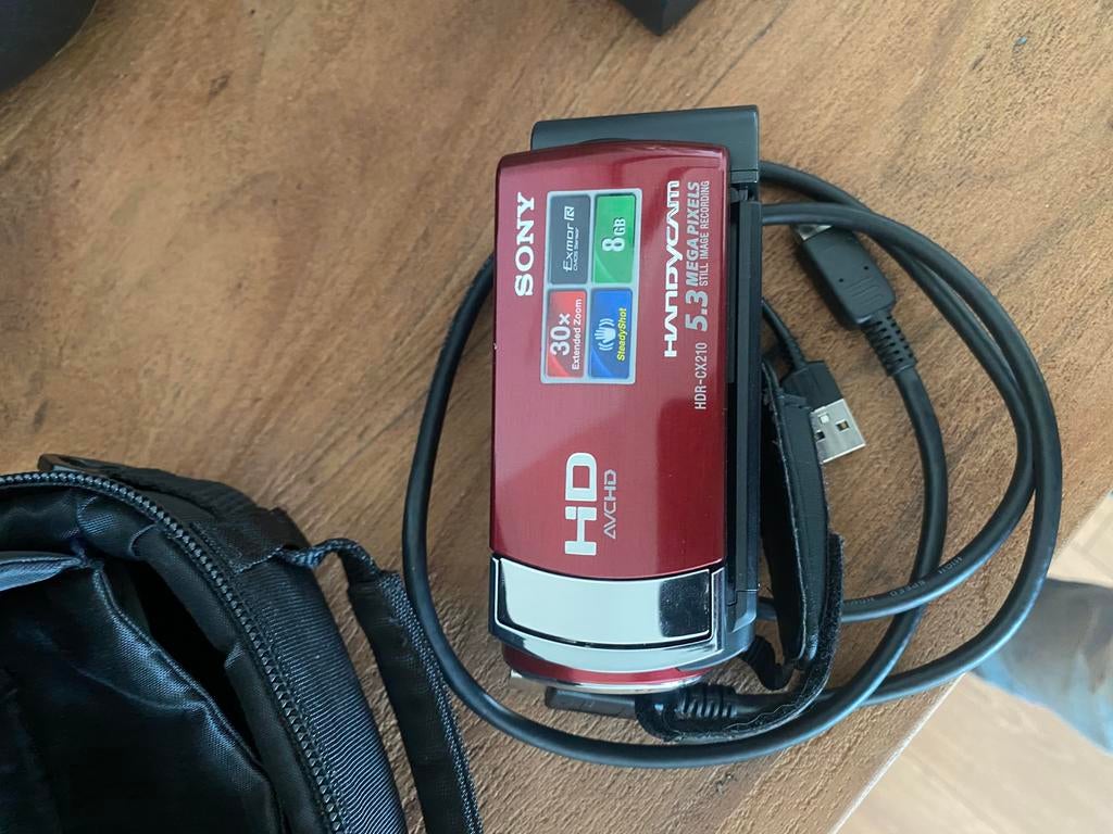 Sony HDR-CX210E Digitale HD Video Camera Recorder, Full HD, Gebruikt, 20x of meer, Overige soorten