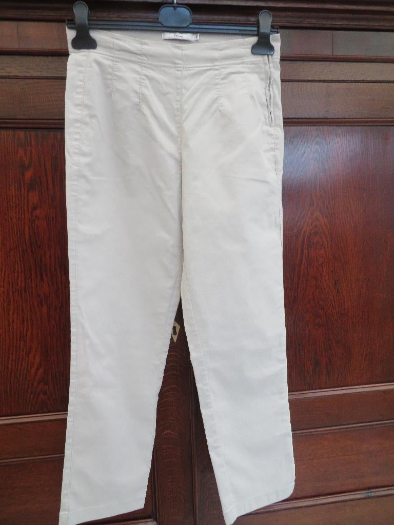 Dames broek Miss Etam maat 38 L.Grijs Z.G.A.N.Stretch, Maat 38/40 (M), Ophalen of Verzenden, Zo goed als nieuw, Miss Etam