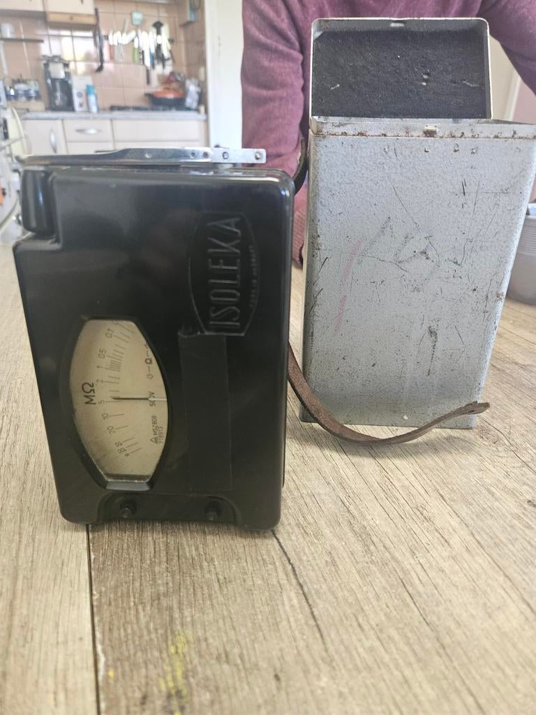 Vintage Isoleka MSZ808 500V Megohmmeter - Isolatietester, Ophalen of Verzenden