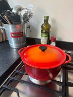 le creuset pan oranje/ rode braakdpan, 22 cm, coussanses, Huis en Inrichting, Keuken | Potten en Pannen, Ophalen of Verzenden
