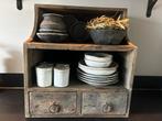Gruttersbak met lades stoer sober landelijk, Ophalen, Zo goed als nieuw