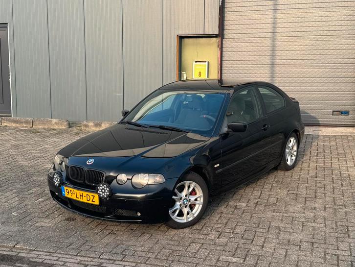 BMW 320td E46 Compact, Auto's, BMW, Particulier, 3-Serie, Diesel, D, Hatchback, Handgeschakeld, Origineel Nederlands, Zwart, Achterwielaandrijving