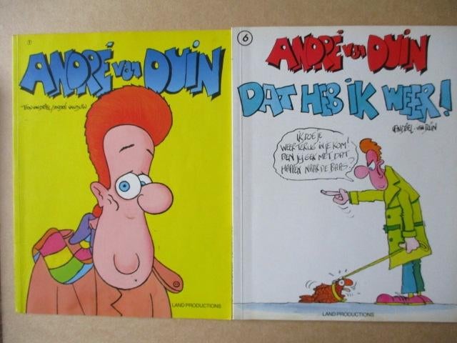 adv11272 andre van duin, Boeken, Stripboeken, Eén stripboek, Ophalen, Gelezen