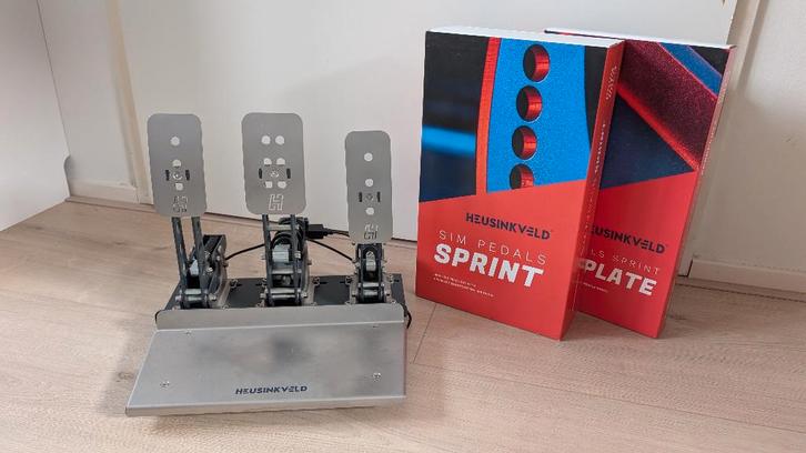 Heusinkveld Sprint set + baseplate, Computers en Software, Joysticks, Zo goed als nieuw, Ophalen of Verzenden