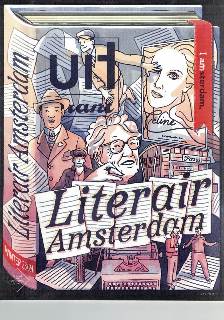 Literair Amsterdam - Uitkrant Amsterdam - Winter 23/24., Ophalen of Verzenden, Nieuw, Muziek, Film of Tv