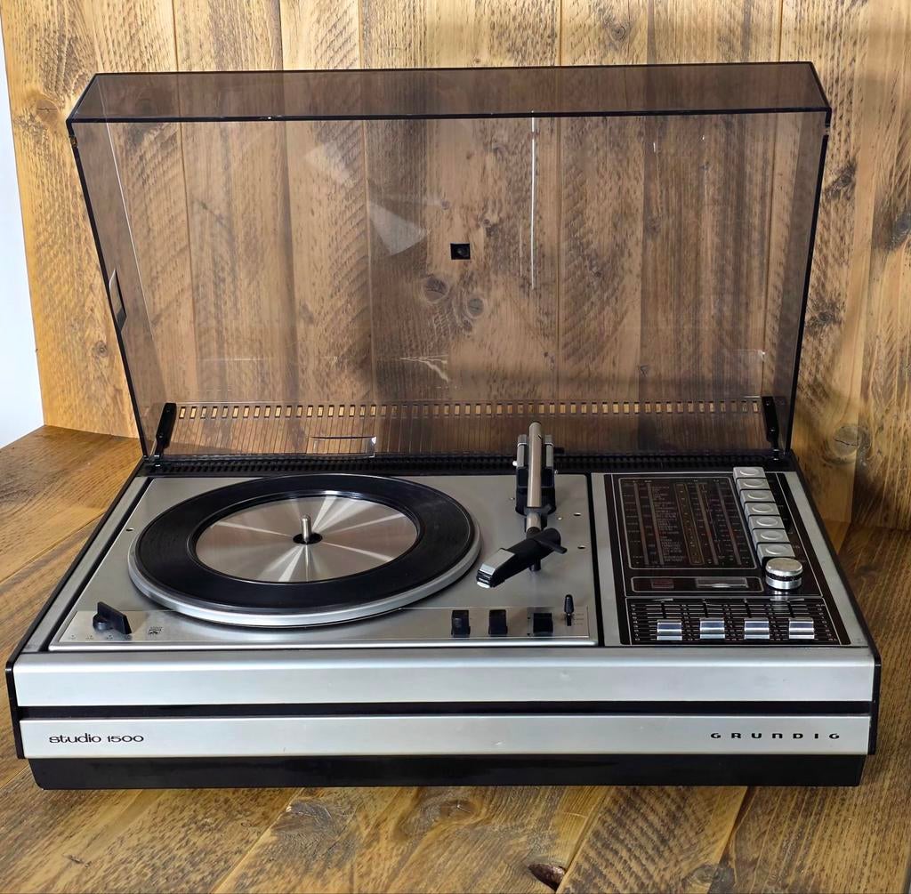 Grundig Studio 1500 Retro Platenspeler + Radio (Vintage), Audio, Tv en Foto, Overige merken, Grundig, Ophalen of Verzenden, Zo goed als nieuw