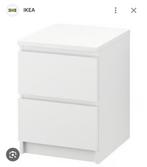 Ikea MALM nachtkastje, Ophalen, 1 of 2 laden, 50 tot 100 cm, Zo goed als nieuw