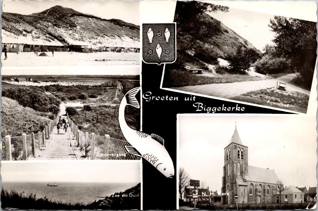 Groeten uit Biggekerke (1962), Verzamelen, Ansichtkaarten | Nederland, Verzenden, 1960 tot 1980, Gelopen, Zeeland