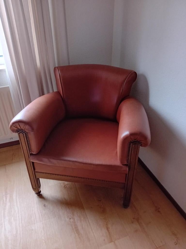 Stoelen, Huis en Inrichting, Stoelen, Ophalen, Gebruikt, Twee, Bruin