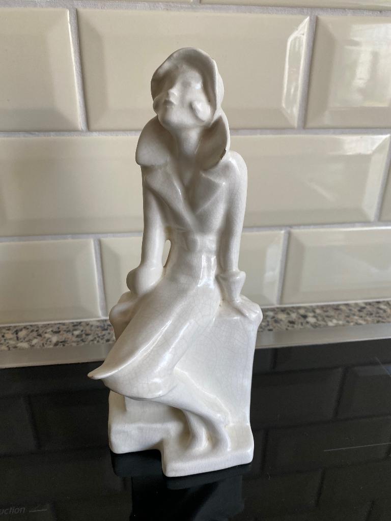 Gouda plateel beeldje Eta Lempke zuid Holland plazuid, Antiek en Kunst, Antiek | Keramiek en Aardewerk, Ophalen of Verzenden