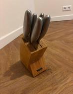 Thomas messenblok met messen, Ophalen of Verzenden, Zo goed als nieuw, Rvs of Chroom