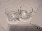 2 theeglazen, Ophalen, Glas of Glazen, Gebruikt, Glas