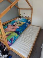 Huis bed met onderlade 90 x 200 cm, Ophalen, Zo goed als nieuw, Overige typen