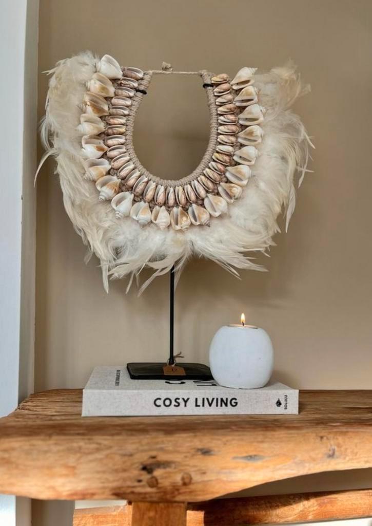 Schelpen ornament Mauri, Huis en Inrichting, Woonaccessoires | Kransen, Nieuw, Ophalen of Verzenden