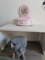 Leuk kinder kaptafeltje met olifanten krukje, Ophalen of Verzenden, Gebruikt, Hout, Speelkeuken