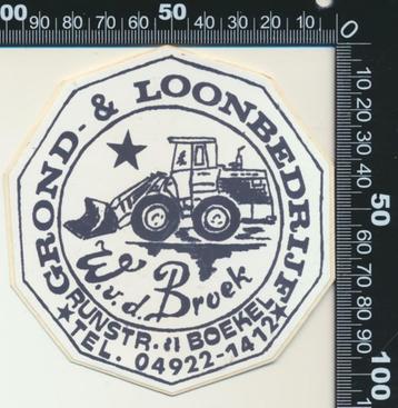 Sticker: Van de Broek Grond en Loonbedrijf - Boekel beschikbaar voor biedingen