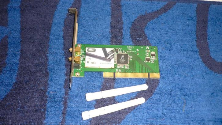 Draadloos-Wifi netwerkkaart met dubbele antenne, Computers en Software, Netwerkkaarten, Zo goed als nieuw, Ophalen of Verzenden