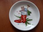 Klein bordje met laars kerstman Earthenware by Wood KERST, Ophalen of Verzenden, Nieuw