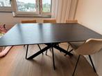 Eikentafel zwart + facet - Matrix poten 300!!, Huis en Inrichting, Tafels | Eettafels, Ophalen