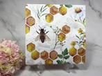 knutsel servetten - honingraat / bij - decoupage nr M119, Ophalen of Verzenden, Nieuw, Materiaal
