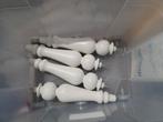 4 witte tafelpoten laag model hout, Ophalen, 50 tot 100 cm, Rond, 50 tot 100 cm