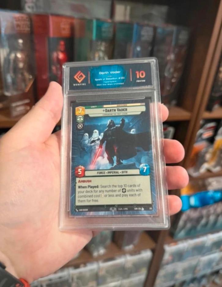 Star Wars Unlimited Darth Vader Hyperspace - 10, Hobby en Vrije tijd, Verzamelkaartspellen | Overige, Zo goed als nieuw, Losse kaart