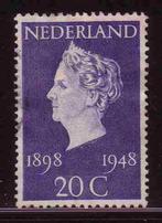 Nederland 1948 505 Wilhelmina 20c, Gest, Postzegels en Munten, Postzegels | Nederland, Ophalen of Verzenden, Na 1940, Gestempeld