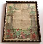 Uit inboedel:Wensbrief gedateerd 1792, handgeschreven,incl v, Verzenden