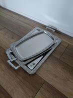 Set van 3 Serveerbladen/Schalen, Overige materialen, Gebruikt, Schaal, Ophalen of Verzenden