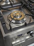 Luxe Fornuis Boretti 90cm rvs + rvs 6 pits 1 oven, 60 cm of meer, Ophalen of Verzenden, Zo goed als nieuw, Energieklasse A of zuiniger