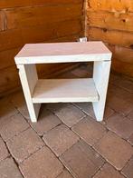Steigerhout Sidetable, Gebruikt, Twee, Wit, Ophalen of Verzenden