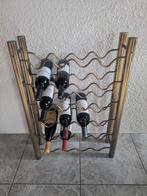 Messing wijnrek, Huis en Inrichting, Woonaccessoires | Wijnrekken, Ophalen of Verzenden, Gebruikt, Metaal, Minder dan 50 cm