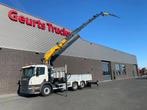 Scania P250 6X2 + COPMA 510.7 + JIB J4 KRAAN/KRAN/CRANE/MONT, Euro 6, Wit, Bedrijf, 2 stoelen