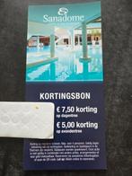 Sanadome, Tickets en Kaartjes, Kortingen en Cadeaubonnen, Drie personen of meer, Kortingsbon, Spa of Sauna