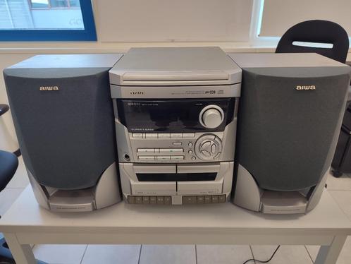 Stereotoren AIWA NSX-S111 met speakers, Audio, Tv en Foto, Cassettedecks, Dubbel, Overige merken, Ophalen of Verzenden