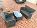 Tuinset bank en stoelen, Ophalen, 4 zitplaatsen, Gebruikt, Wicker