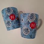2 grote mokken Douwe Egberts, Huis en Inrichting, Keuken | Servies, Ophalen, Zo goed als nieuw, Overige stijlen, Kop(pen) en/of Schotel(s)