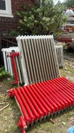10 gietijzeren radiatoren, Doe-het-zelf en Verbouw, Verwarming en Radiatoren, Ophalen, 30 tot 80 cm, Radiator, Zo goed als nieuw