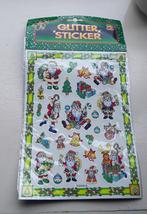 Stickervel met kerststickers - glitterstickers (nieuw), Diversen, Kerst, Ophalen of Verzenden, Nieuw